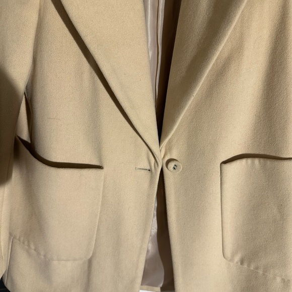 Zara Cream Blazer Structured Suit Jacket - Picture 2 of 4
